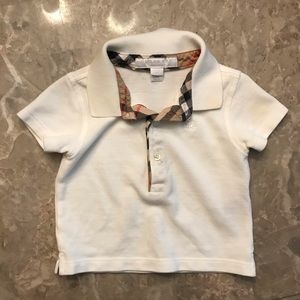 Burberry white polo size 6M
